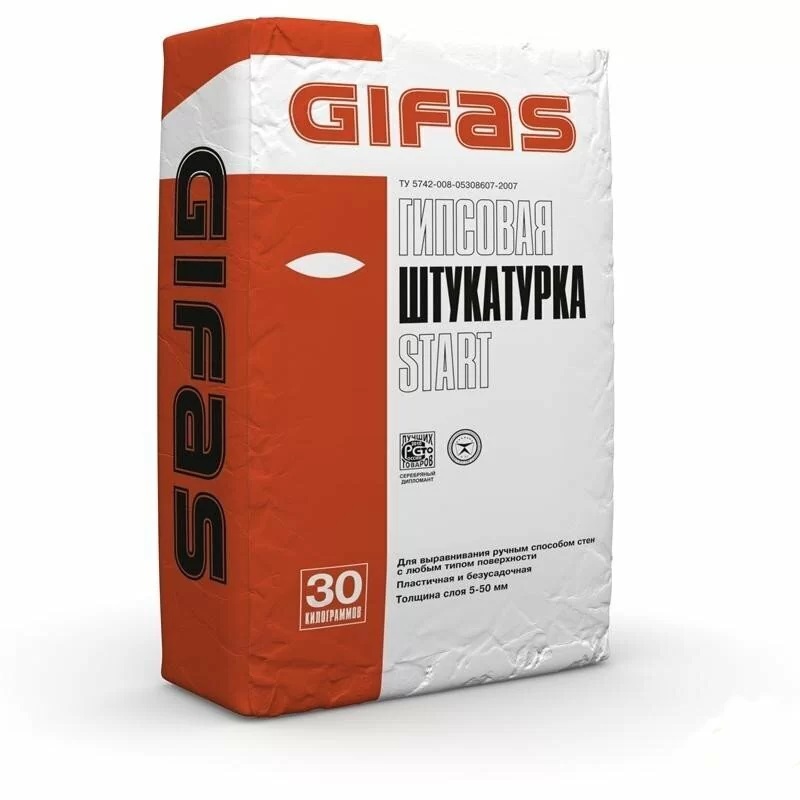 Штукатурка гипсовая GIFAS